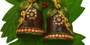 Paper Mache Bell Shape Key Hanging