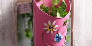 Pink Half Moon Planter