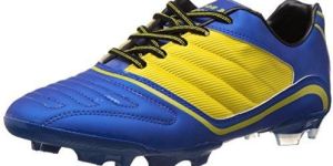 Yellow and Blue Football Shoes