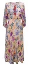 WATERCOLOR PEACH DRESS KURTI SET