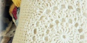 Printed Crochet Cushion Cover