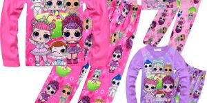 Girls Multi Color Night Suit