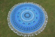 Mandala Round Roundie Beach Throw Blanket
