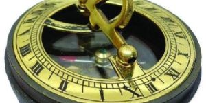 Antique Brass Sundial Pocket Compass