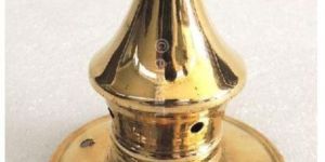 Brass Conic Spike Round Base