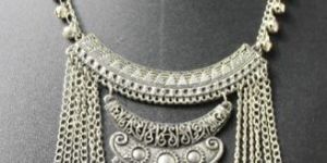 Silver Afghani Necklace