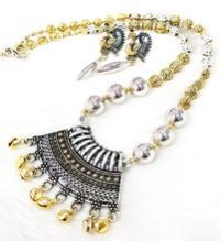 German Silver Oxidized Earrings