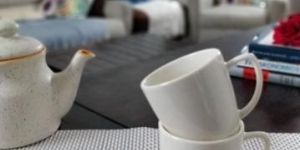 Tea Cups Unbreakable with Wooden Saucers