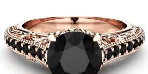 Black Diamond Vintage Ring