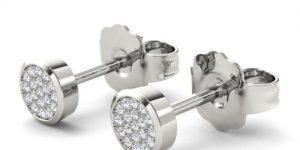 Gold Diamond Stud Earrings