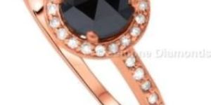 Old Rose Cut Black Diamond Engagement Rings