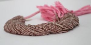 Strawberry Quartz Faceted Rondelle Beads Strand