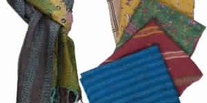 Handmade Silk Sari Stoles