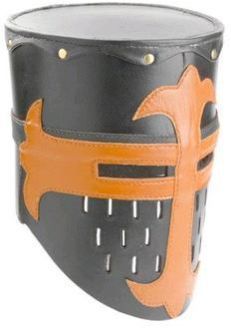 Crusade Knight Templar Leather Helmet