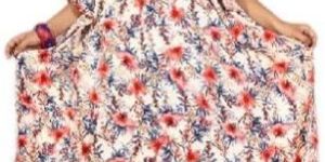 Multi Color Printed Long Cotton Kaftan