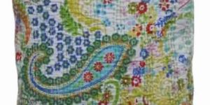 HANDMADE CUSHION COVER PAISLEY HOME DECOR HIPPIE INDIAN COTTON PILLOW CASE