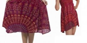 MANDALA HAND BLOCK PRINTED SKIRT