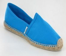 Basic Solid Colours Made Stitched Canvas Espadrille Shoes