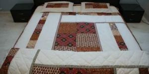 patch-block print bed-sheet