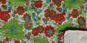 Multi Color Kantha Cotton Bedspread
