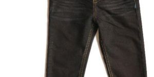 Boys BLACK DENIM JOGGERS TROUSER