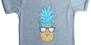 Boys GREY MELANGE HALF SLEEVE COTTON TEE