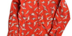 DINOSAUR ORIGAMI PRINT FULL SLEEVE SHIRT