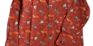 MONSTER TRUCKS PRINT FULL SLEEVE SHIRT WITH INSIDE LOOP