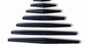 WATER BUFFALO HORN HAIR PIPE BEAD BLACK