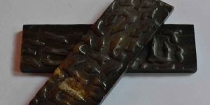 WATER BUFFALO HORN NATURAL SHADE JIGGED SCALE