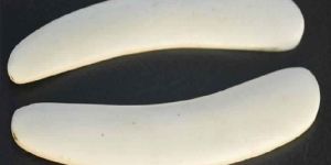 WHITE IVORY LOOK BONE STRAIGHT RAZOR HANDLE