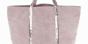 Canvas Bags with Sequin Handle