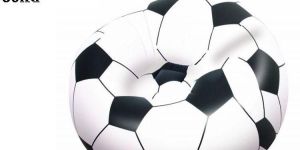 Football Soccer Bean Less Bed Inflatable Sofa Cum Chai Chair