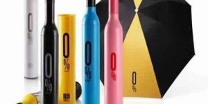 Nylon Deco Wine Bottle Umbrella Multicolor