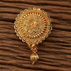 Plain Brooch with Gold Plating