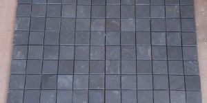 Himachal Black Quartzite Slate Mosaic Tile