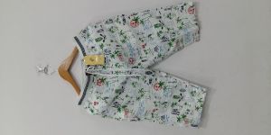 MENS COTTON PRINTED CAPRI