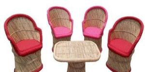 Retro Cafe Dining Living Room Bamboo Rattan Chair