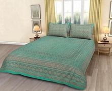 Ajarak Block Printed Bed Sheet