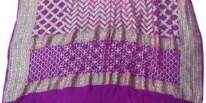 Silk Banarasi Bandhani Nimzari Saree