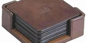 Leather Coaster Set