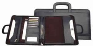 Navy Blue Color Imitation Conference Folder