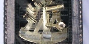 Brass Sextant with Cover