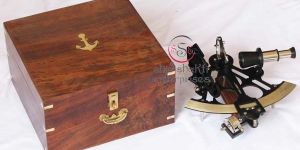 Nautical Sextant with Wooden Box