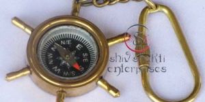 Wheel Compass Key Chain