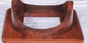 WOODEN BASE FOR DIVING HELMET