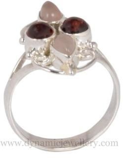 Garnet 925 Sterling Silver Ring