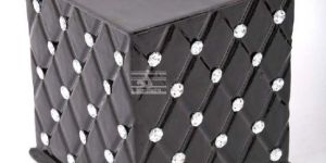 Black Diamond Studded Aluminium Stool