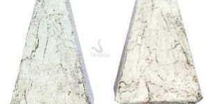 White Rustic Wood Pyramid Decorative