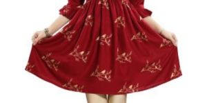 Flared Rayon Cotton Ladies Tunic for Everyday Wear